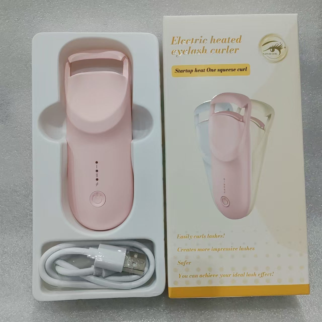 Premium Electric Heated Eyelash Curler – Instant Lift & Long-Lasting Curl
