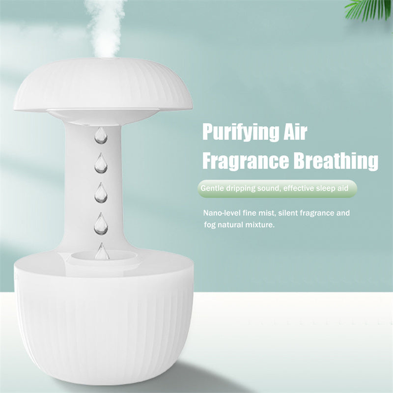 Anti-Gravity Levitating Water-Drop Humidifier – Quiet Cool Mist Fogger & Ambient LED