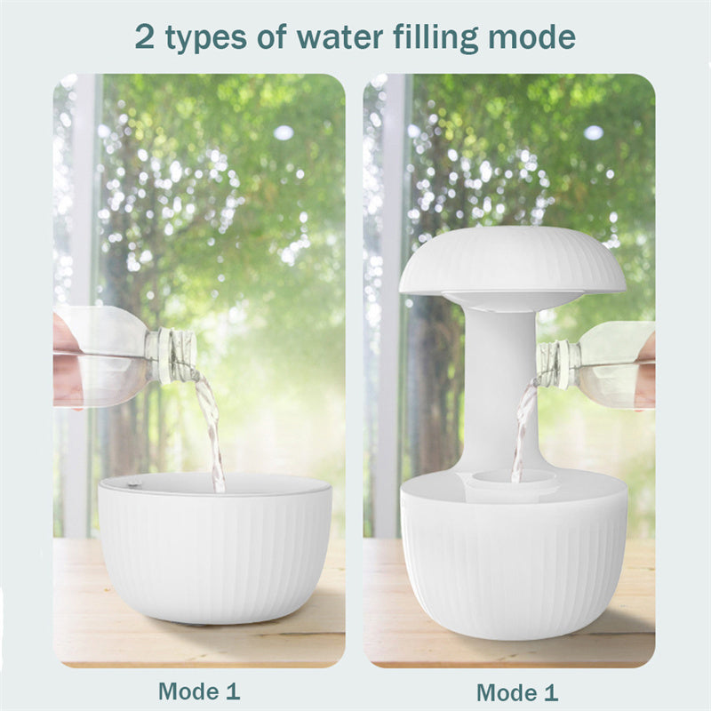 Anti-Gravity Levitating Water-Drop Humidifier – Quiet Cool Mist Fogger & Ambient LED