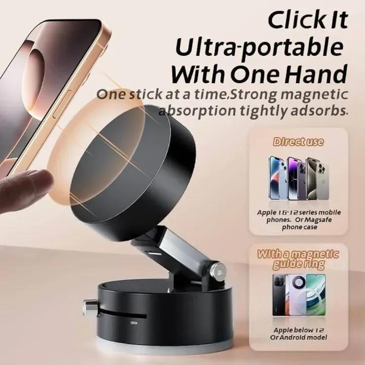 Magnetic Vacuum Phone Holder 360°
