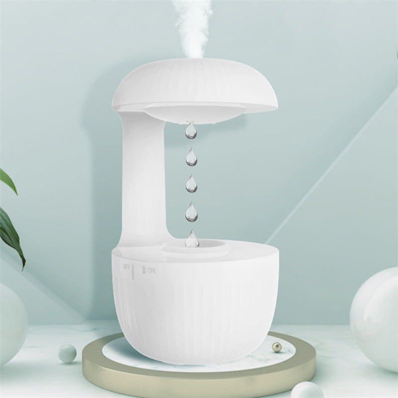 Anti-Gravity Levitating Water-Drop Humidifier – Quiet Cool Mist Fogger & Ambient LED